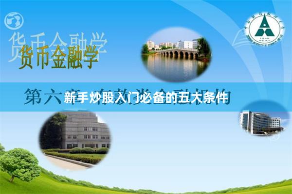 新手炒股入门必备的五大条件